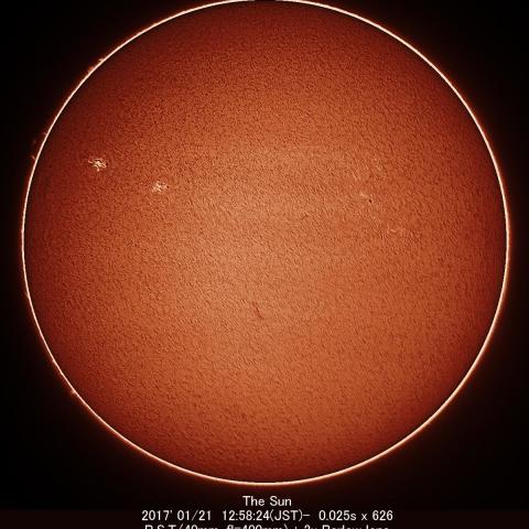 1/21の太陽