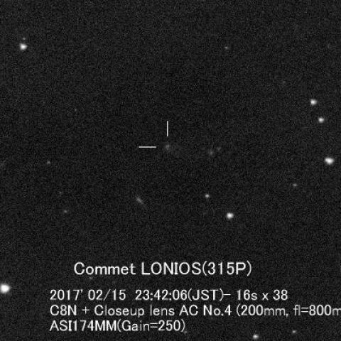 2/15のロニオス彗星(315P)