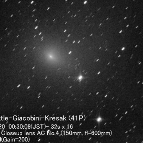 4/20早朝のタットル－ジャコビニ－クレサク彗星（41P）