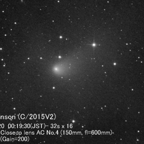 4/20早朝のジョンソン彗星（C/2015V2）