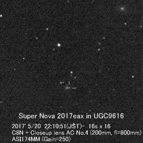 超新星2017eax in UGC9616