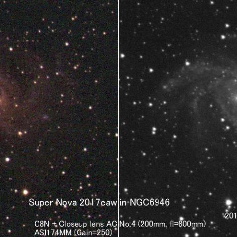 超新星2017eaw in NGC6946
