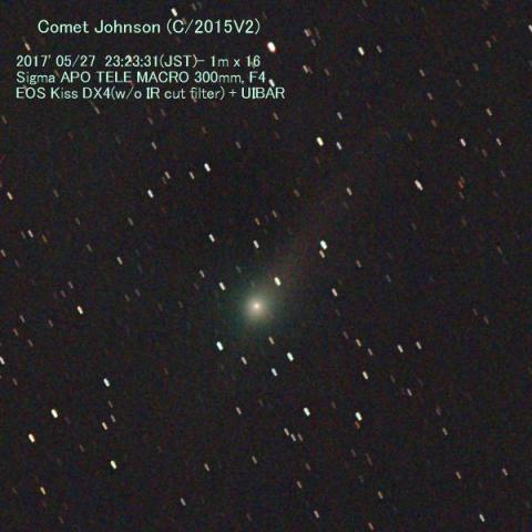 5/27のジョンソン彗星(C/2015V2)