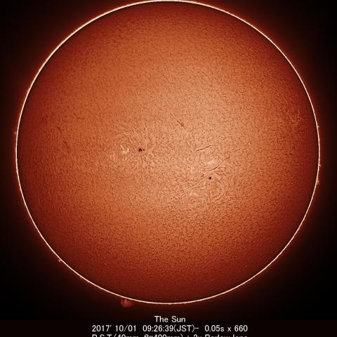 10/1の太陽