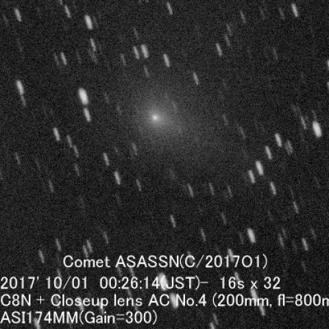 10/1のASASSN彗星(C/2017O1)