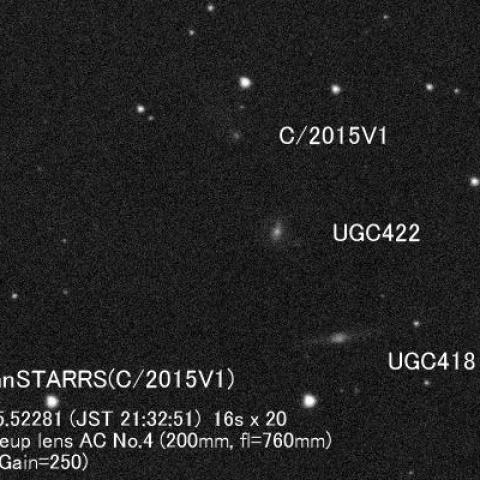 11/15のパンスターズ彗星（C/2015V1）