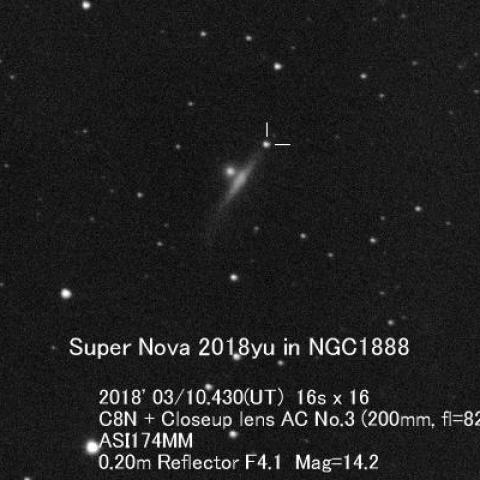 超新星2018yu(NGC1888)