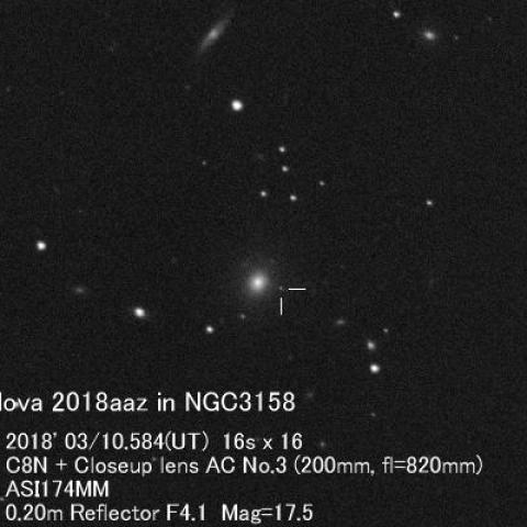 超新星2018aaz(NGC3158)