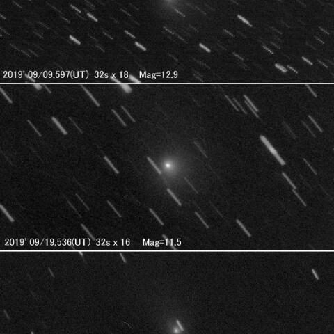 アフリカーノ彗星(C/2018W2)の変化