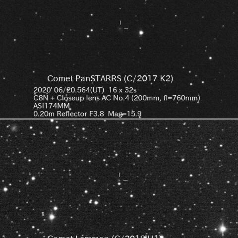 6/20のC/2017K2とC/2018U1