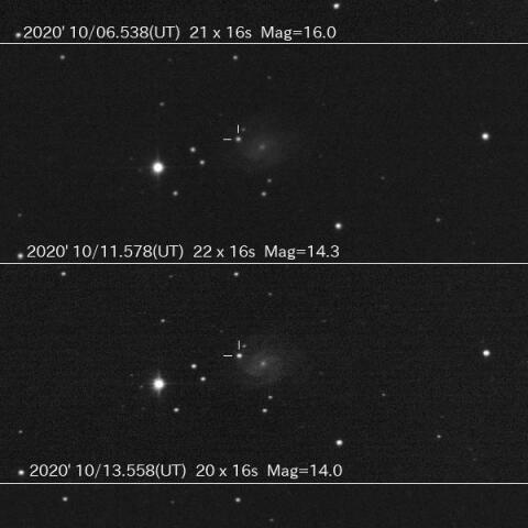 超新星2020uxzの増光