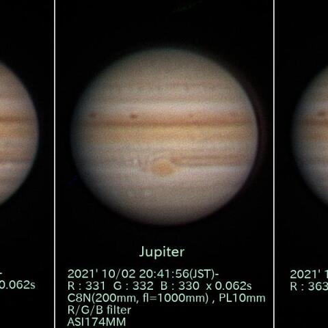 10/2の木星