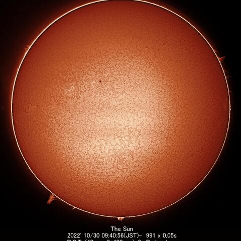 10/30の太陽
