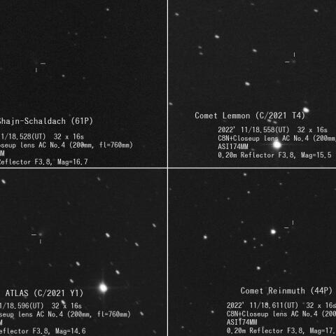 2022'11/18の4彗星