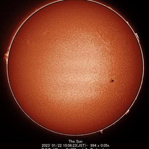 1/22の太陽