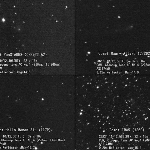 10/12の4つの彗星