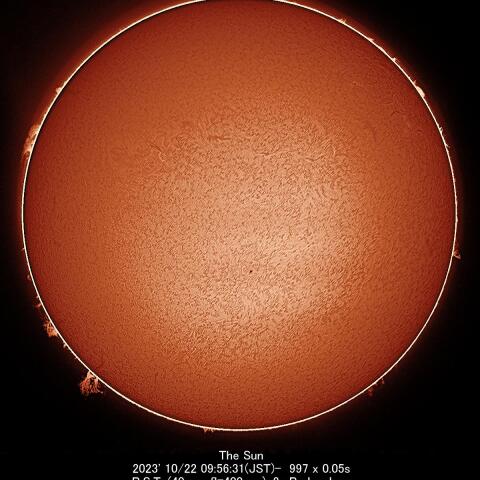 10/22の太陽