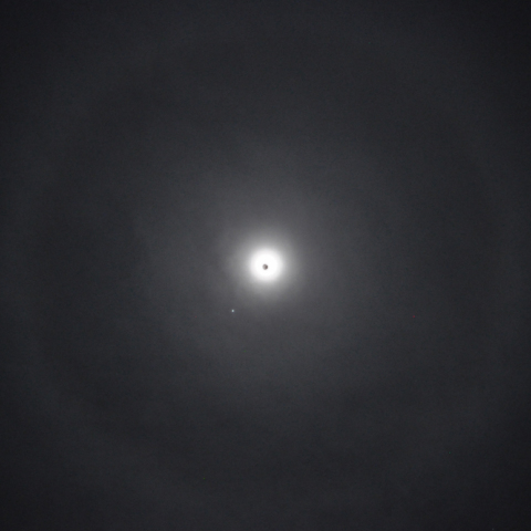 半影月食中の月暈