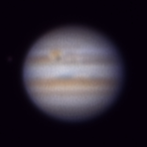 木星、イオとその影2013.02.06