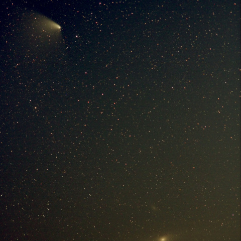 パンスターズ彗星とアンドロメダ大星雲2013.04.08