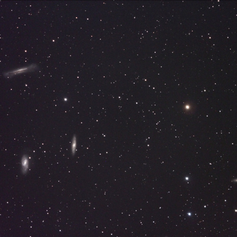 しし座のトリオ銀河M65・M66・NGC3628