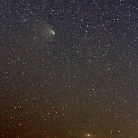 パンスターズ彗星とアンドロメダ大星雲2013.04.11