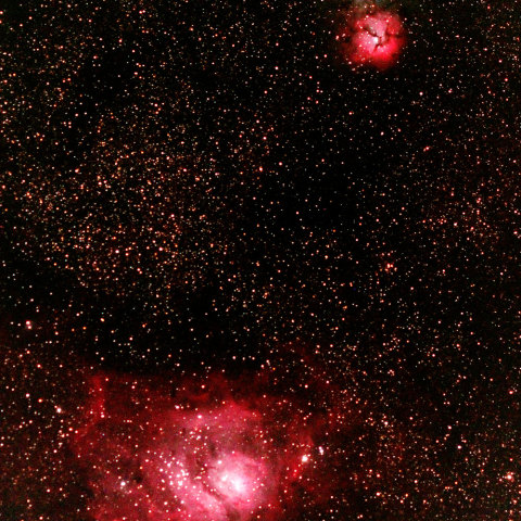 いて座の散光星雲M8・M20