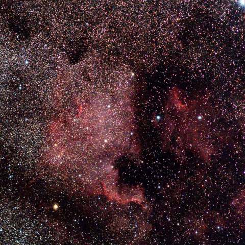 北アメリカ星雲付近