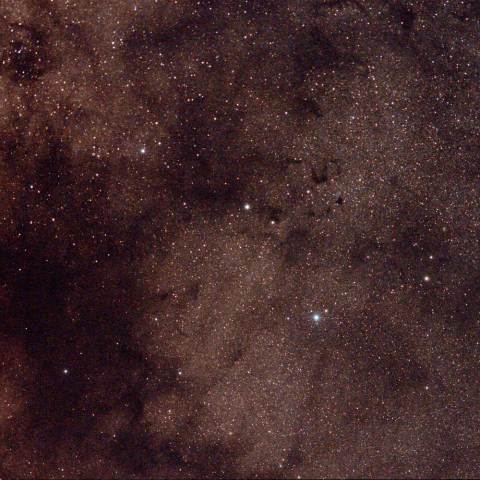 へびつかい座θ星付近の天の川