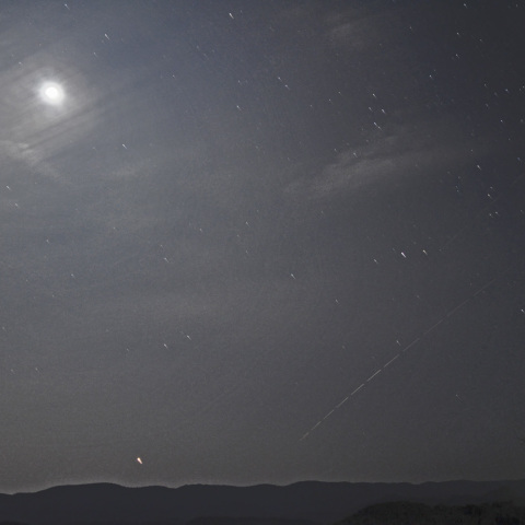 ISS通過と月・金星