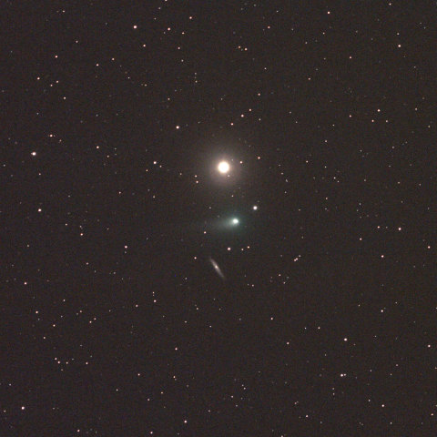 パンスターズ彗星とNGC3877銀河