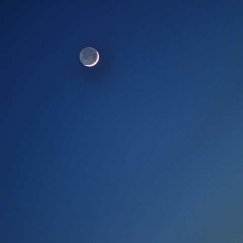 宵の明星、月、水星