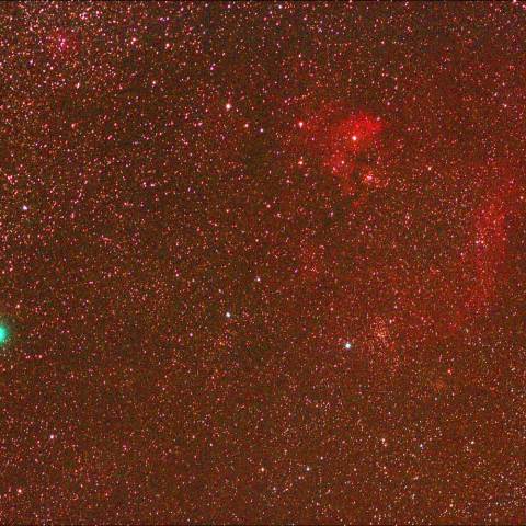 ジャック彗星とNGC7822