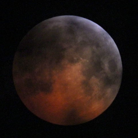 火星？みたいな皆既月食