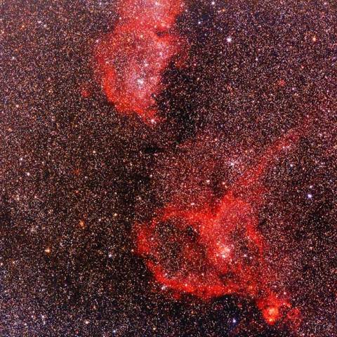 ハート星雲付近