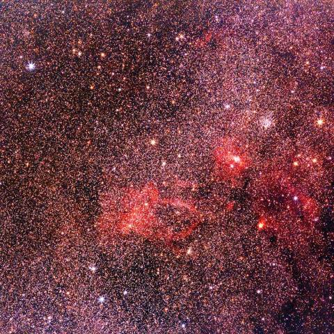 クワガタ星雲付近