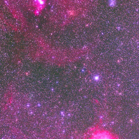 バラ星雲からコーン星雲