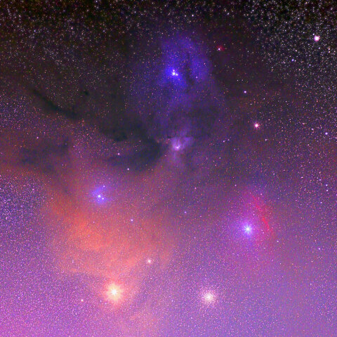 さそり座アンタレス付近