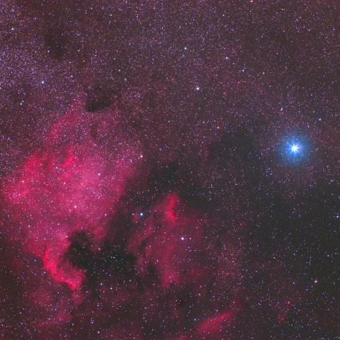 北アメリカ星雲とペリカン星雲