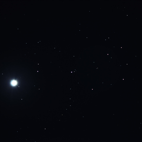 夕方の金星とすばる