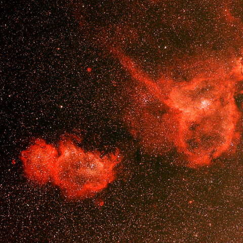 ハート星雲と胎児星雲