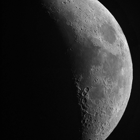 THE MOON 月面図 アルミ枠入り DWARF3で月面X｜ゴンカネ