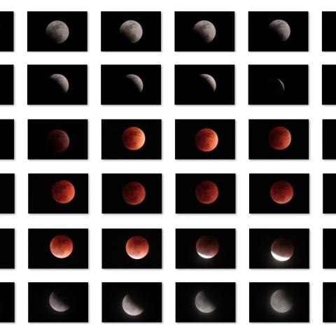 皆既月食（スーパーブルーブラッドムーン）2018年1月31日