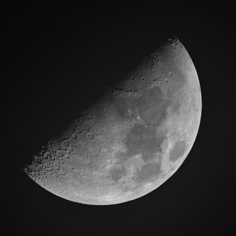 上弦の月 2020年2月2日