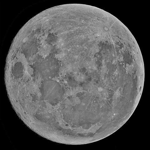 中秋の名月 (モノクロ) 2021年9月21日