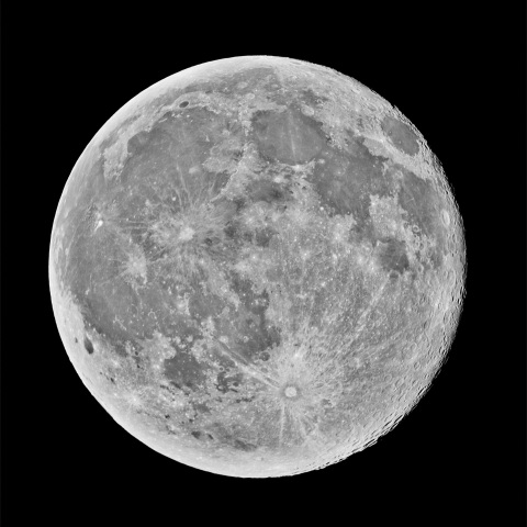 立待月 (満月) 2022年2月17日