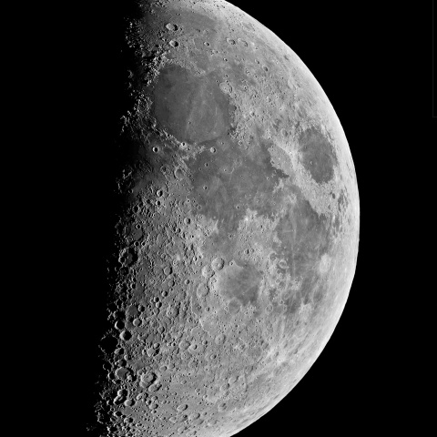 弓張月 (月面X) 2022年3月10日