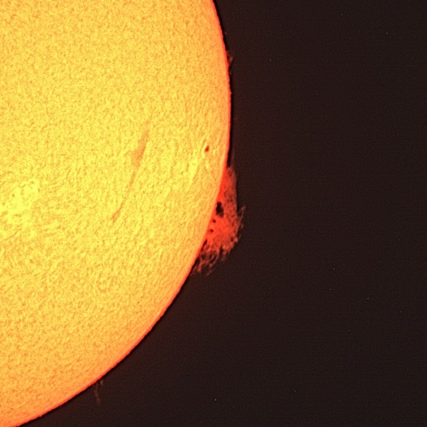 太陽プロミネンス 2022年7月17日