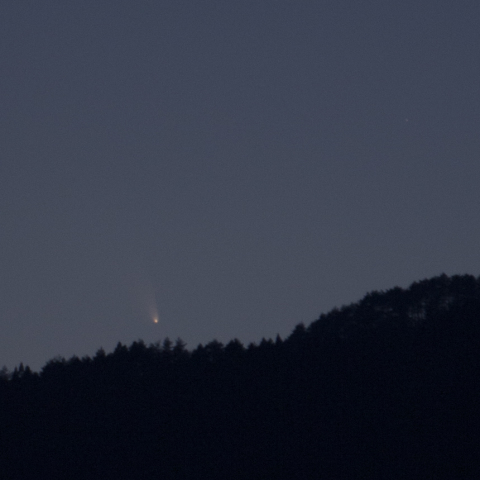 沈みゆくパンスターズ彗星