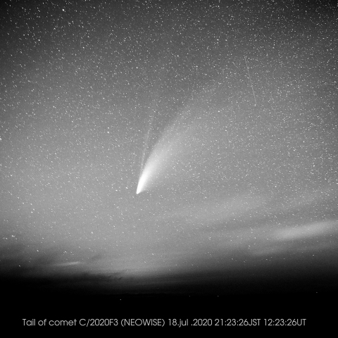 ネオワイズ彗星の尾